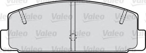 Комплект тормозных колодок, дисковый тормоз VALEO 598780