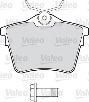 Комплект тормозных колодок, дисковый тормоз VALEO 598664