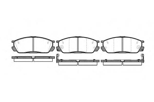 Комплект тормозных колодок, дисковый тормоз WOKING P2983.02