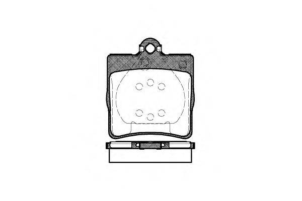 Комплект тормозных колодок, дисковый тормоз WOKING P7783.00