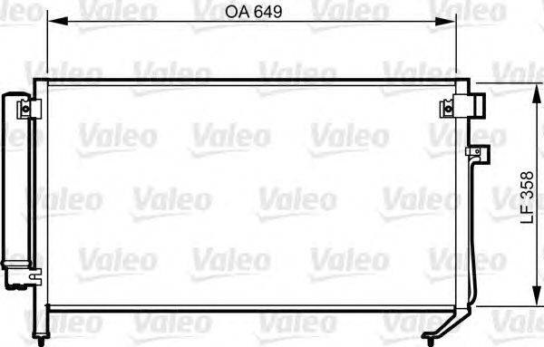 Конденсатор, кондиционер VALEO 814312