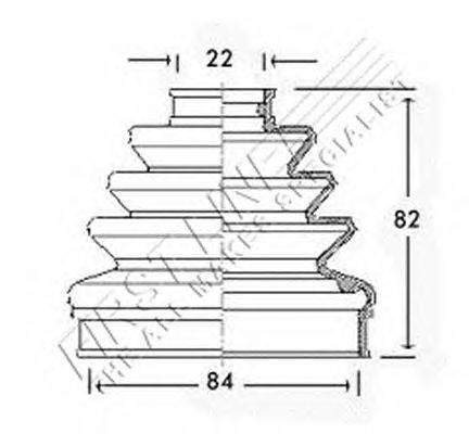 Пыльник, приводной вал FIRST LINE FCB2272
