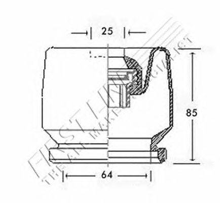 Пыльник, приводной вал FIRST LINE FCB2437