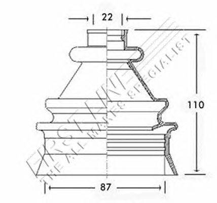 Пыльник, приводной вал FIRST LINE FCB2513