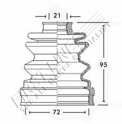 Пыльник, приводной вал FIRST LINE FCB2546