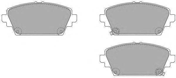 Комплект тормозных колодок, дисковый тормоз FREMAX FBP-1200