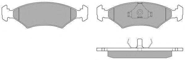 Комплект тормозных колодок, дисковый тормоз FREMAX 20753