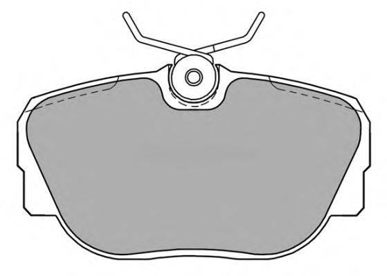 Комплект тормозных колодок, дисковый тормоз FREMAX 21173