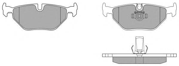 Комплект тормозных колодок, дисковый тормоз FREMAX 21691