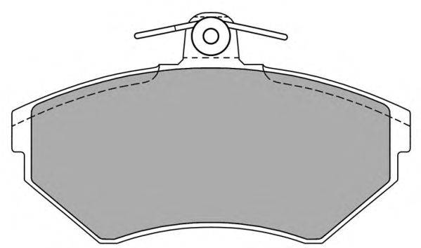 Комплект тормозных колодок, дисковый тормоз FREMAX FBP-1051