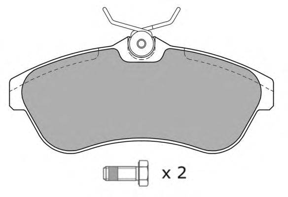 Комплект тормозных колодок, дисковый тормоз FREMAX 23409
