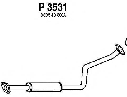 Средний глушитель выхлопных газов FENNO P3531