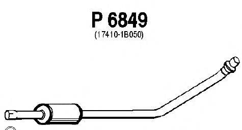 Средний глушитель выхлопных газов FENNO P6849