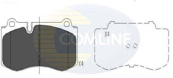 Комплект тормозных колодок, дисковый тормоз COMLINE CBP06020