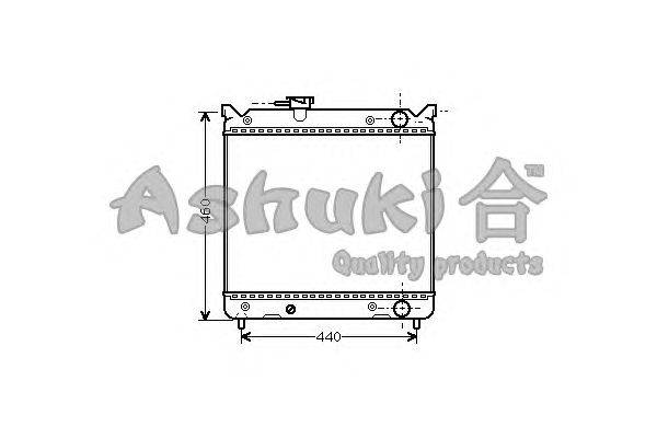 Радиатор, охлаждение двигателя ASHUKI K454-01