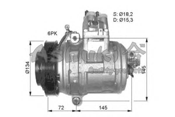 Компрессор, кондиционер ASHUKI 5300K388