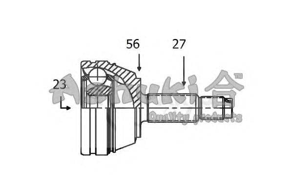 Шарнирный комплект, приводной вал ASHUKI NI-070I