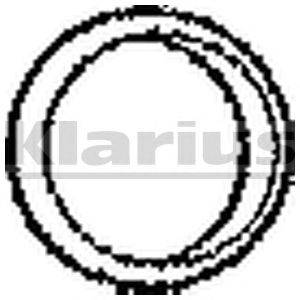 Уплотнительное кольцо, труба выхлопного газа KLARIUS 410318