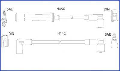 Комплект проводов зажигания HÜCO 134439