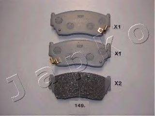 Комплект тормозных колодок, дисковый тормоз ASHIKA PA149AF