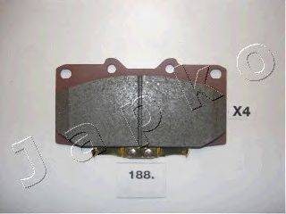 Комплект тормозных колодок, дисковый тормоз JAPKO 50188