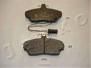 Комплект тормозных колодок, дисковый тормоз JAPKO 50428