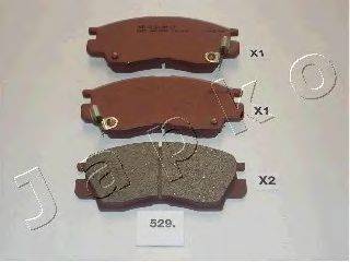 Комплект тормозных колодок, дисковый тормоз ASHIKA PA529AF