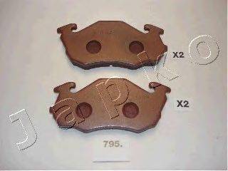 Комплект тормозных колодок, дисковый тормоз JAPKO 50795