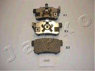 Комплект тормозных колодок, дисковый тормоз JAPANPARTS 5104445