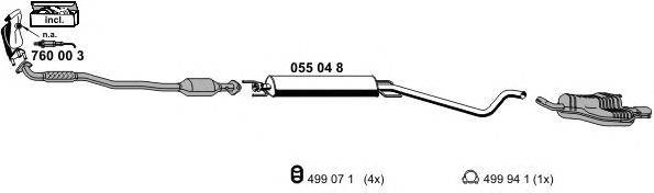 Система выпуска ОГ ERNST 050543