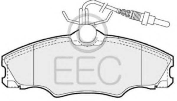 Комплект тормозных колодок, дисковый тормоз EEC BRP0901