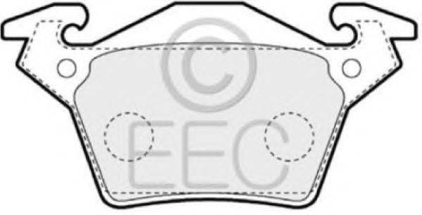 Комплект тормозных колодок, дисковый тормоз EEC BRP1077