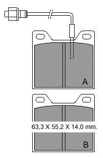 Комплект тормозных колодок, дисковый тормоз VEMA 20579