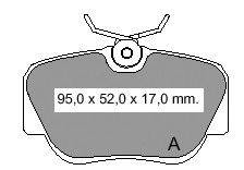 Комплект тормозных колодок, дисковый тормоз VEMA 834040