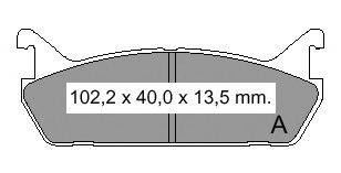 Комплект тормозных колодок, дисковый тормоз VEMA 834430