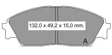 Комплект тормозных колодок, дисковый тормоз VEMA 834520