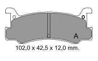 Комплект тормозных колодок, дисковый тормоз VEMA 20008