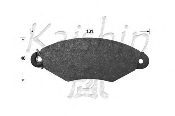 Комплект тормозных колодок, дисковый тормоз KAISHIN D10167