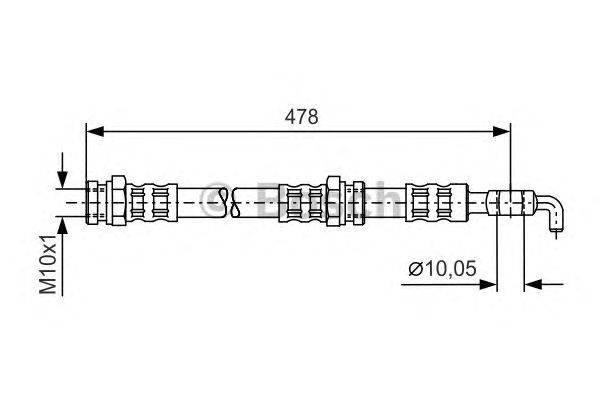 Тормозной шланг CF GOMMA 512037