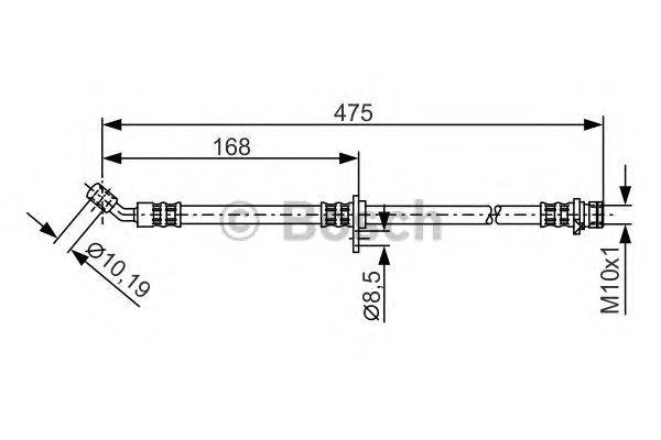 Тормозной шланг CF GOMMA 512571