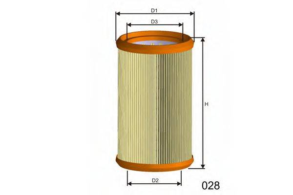 Воздушный фильтр MISFAT RM747