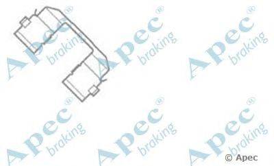 Комплектующие, тормозные колодки APEC braking KIT428