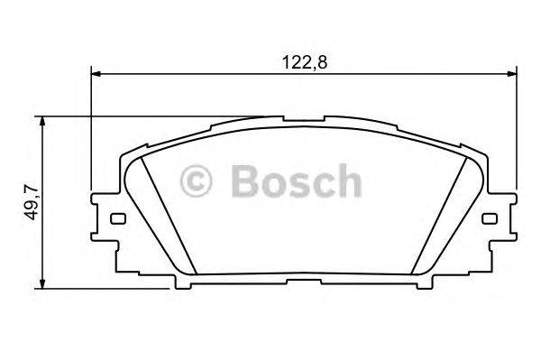 Комплект тормозных колодок, дисковый тормоз BOSCH 0 986 494 198