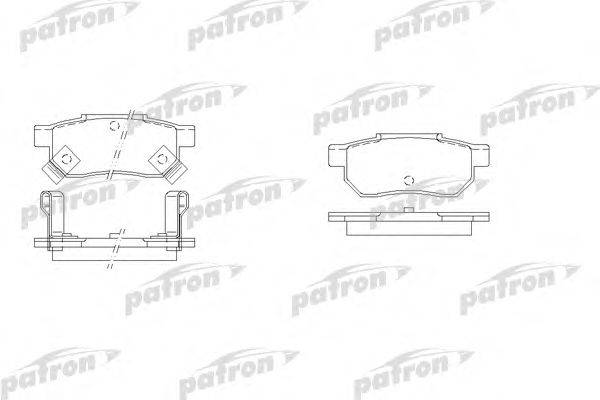 Комплект тормозных колодок, дисковый тормоз PATRON PBP621