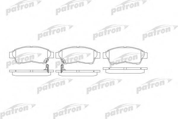 Комплект тормозных колодок, дисковый тормоз PATRON PBP867