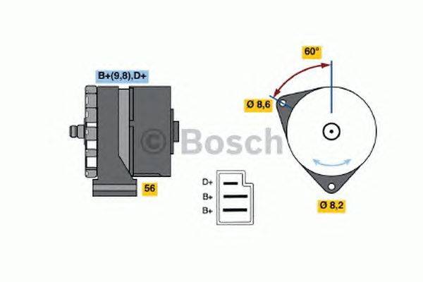 Генератор BOSCH 0 986 033 070