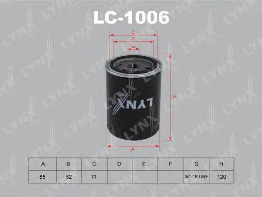 Масляный фильтр LYNXauto LC-1006