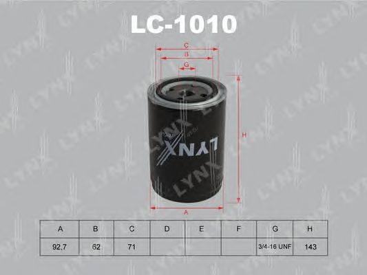 Масляный фильтр LYNXauto LC-1010