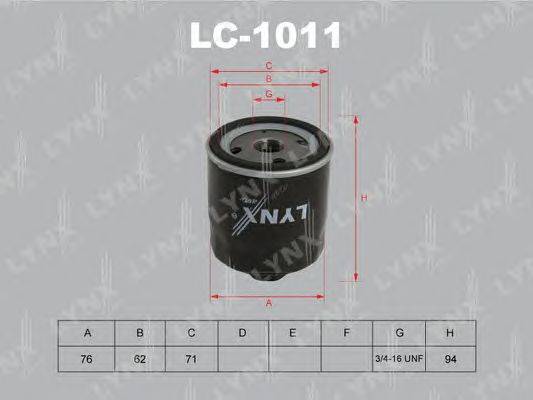 Масляный фильтр LYNXauto LC1011