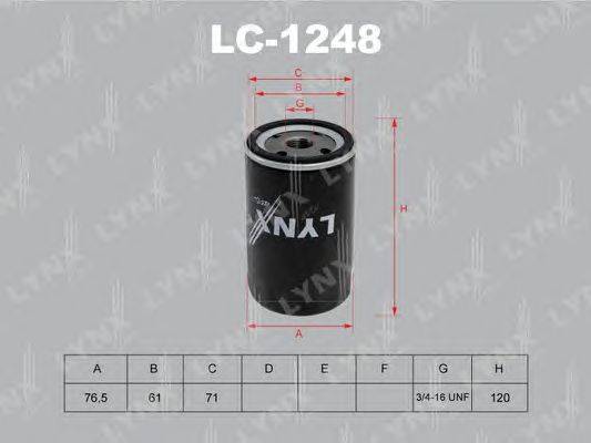 Масляный фильтр LYNXauto LC-1248